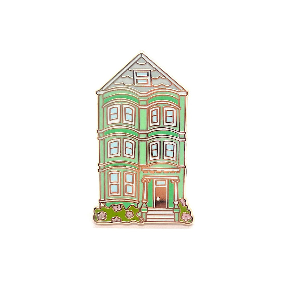 San Francisco Green House Enamel Pin