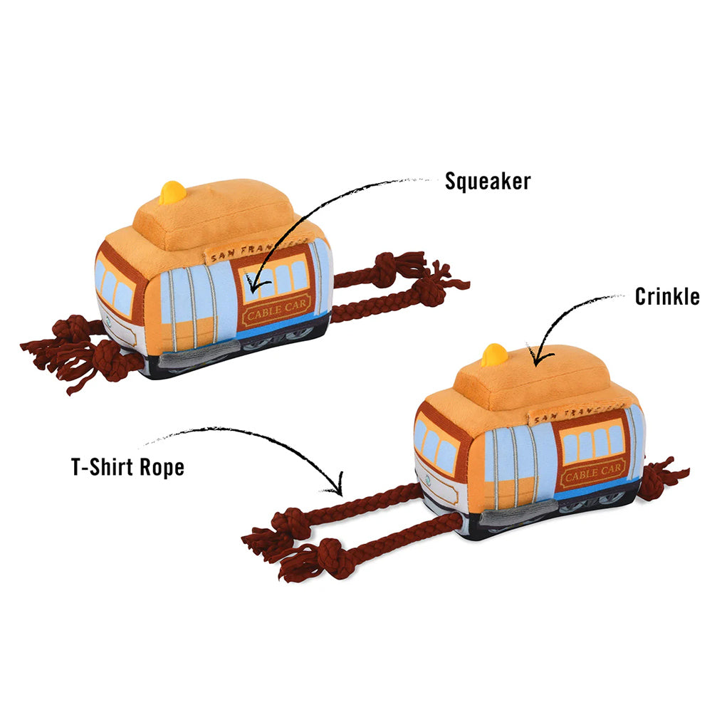 San Pup-cisco Cable Car Dog Toy