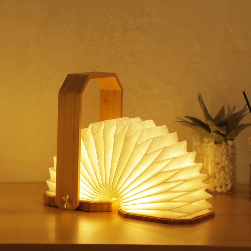 Smart Origami Lamp: Walnut - SFMOMA Museum Store