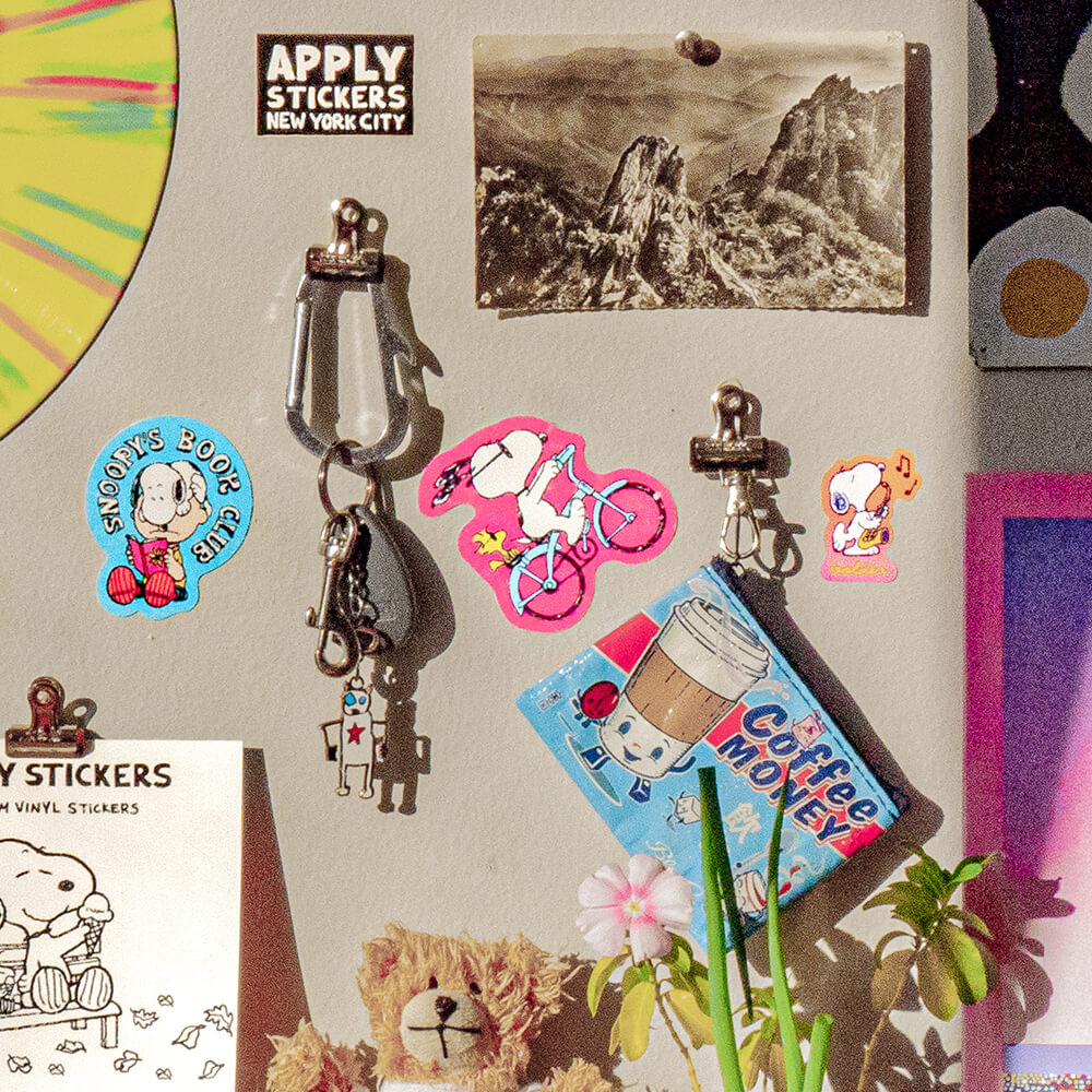 Snoopy Biking Buds Sticker 