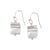 Silver Stacked Bars Earrings