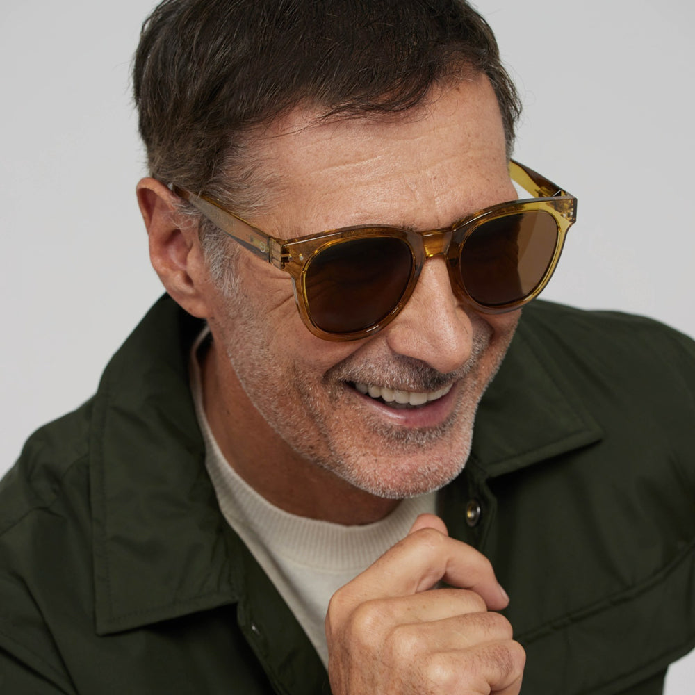 Sun #N Golden Green Sunglasses