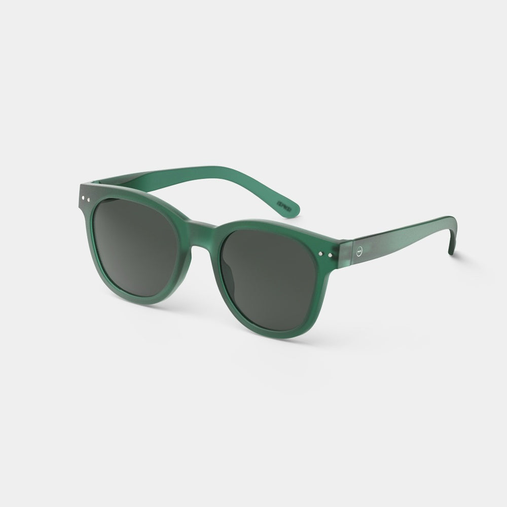 新品　type O square daydream grayish green Sun #N Green Crystal Sunglasses - SFMOMA Museum Store