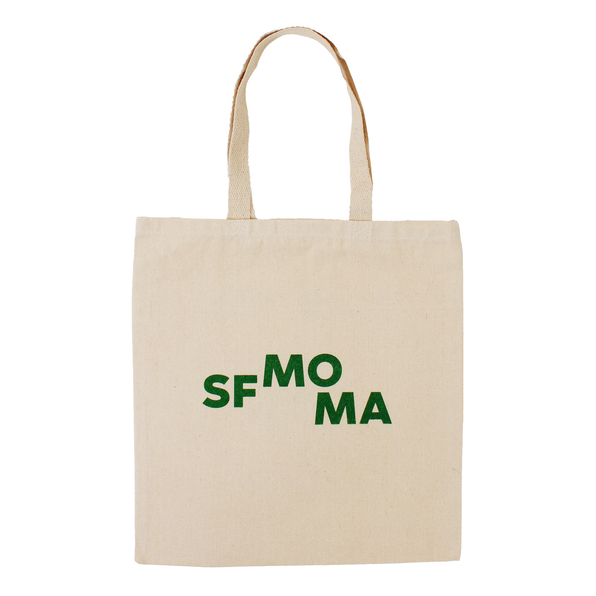 SFMOMA Thank You Tote: Natural rear view