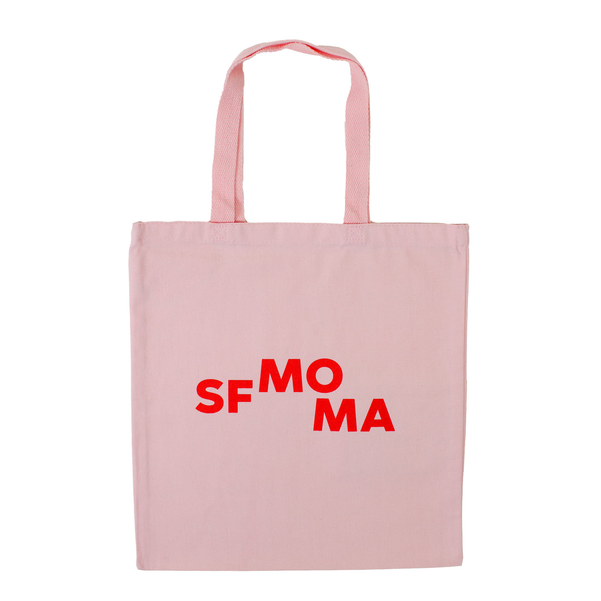 SFMOMA Thank You Tote: Pink rear view