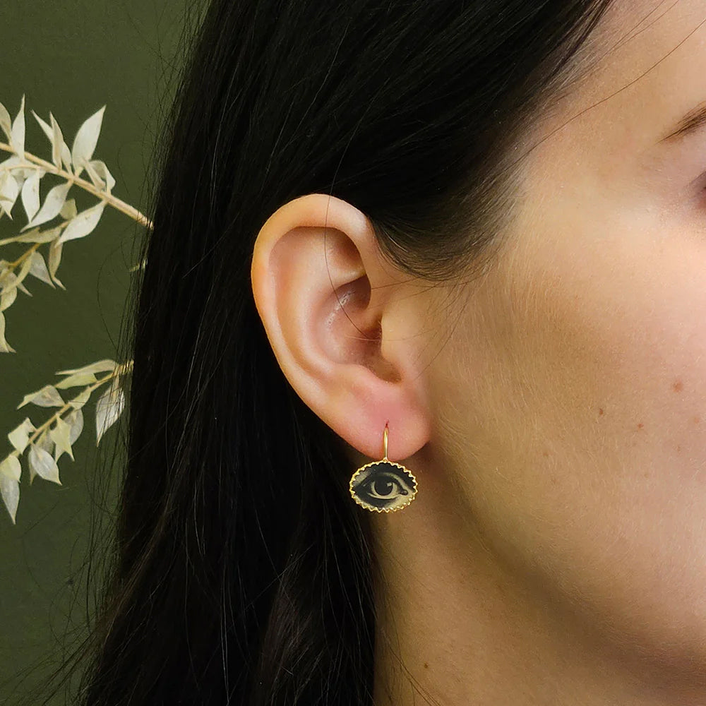 The Lover's Eye Earrings: Gold Vermeil