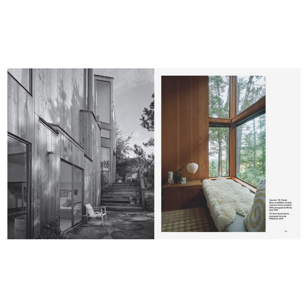 Collage of modern architectural exterior and interior design elements.