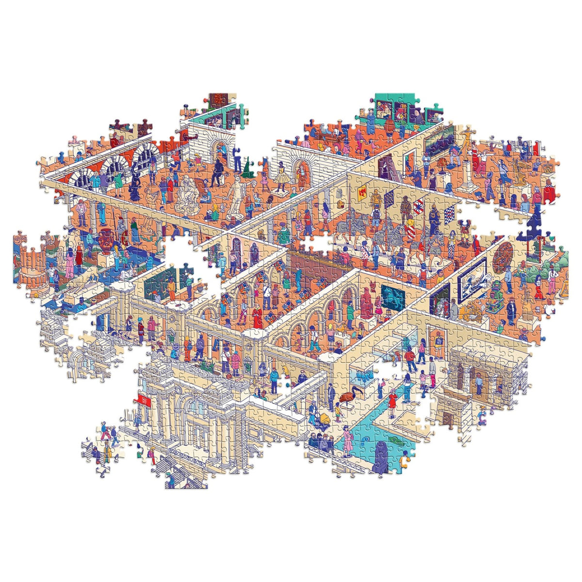 Front view of The World of The Museum Puzzle box.