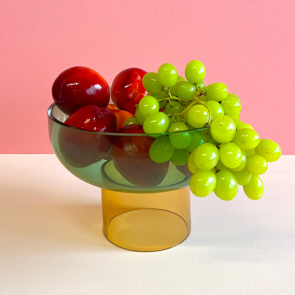 Tip Top Small Green + Yellow Bowl