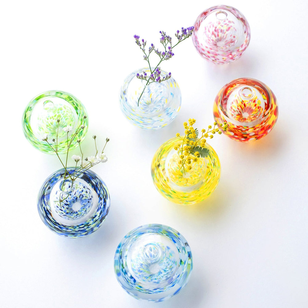 Tsugaru Vidro Flower Vase: Blue - SFMOMA Museum Store