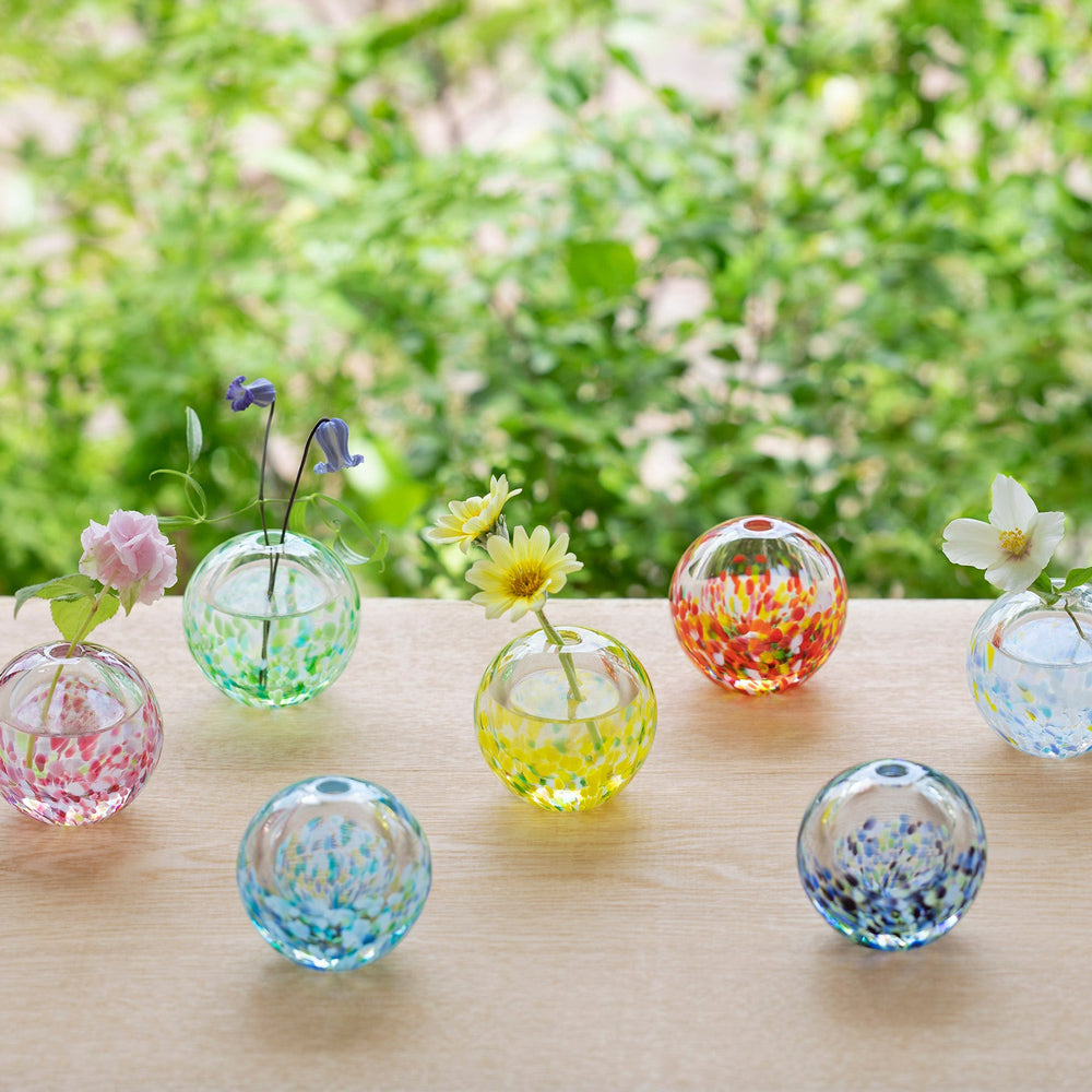 Tsugaru Vidro Flower Vase: Pink