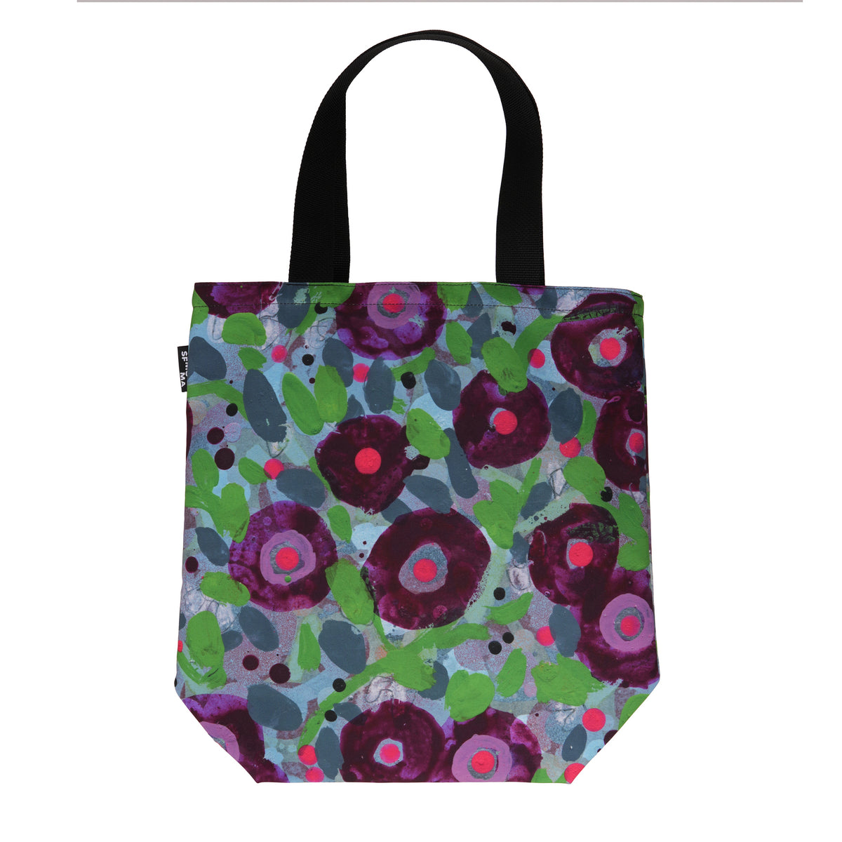 Tucker Nichols Burgundy Floral Rickshaw Tote