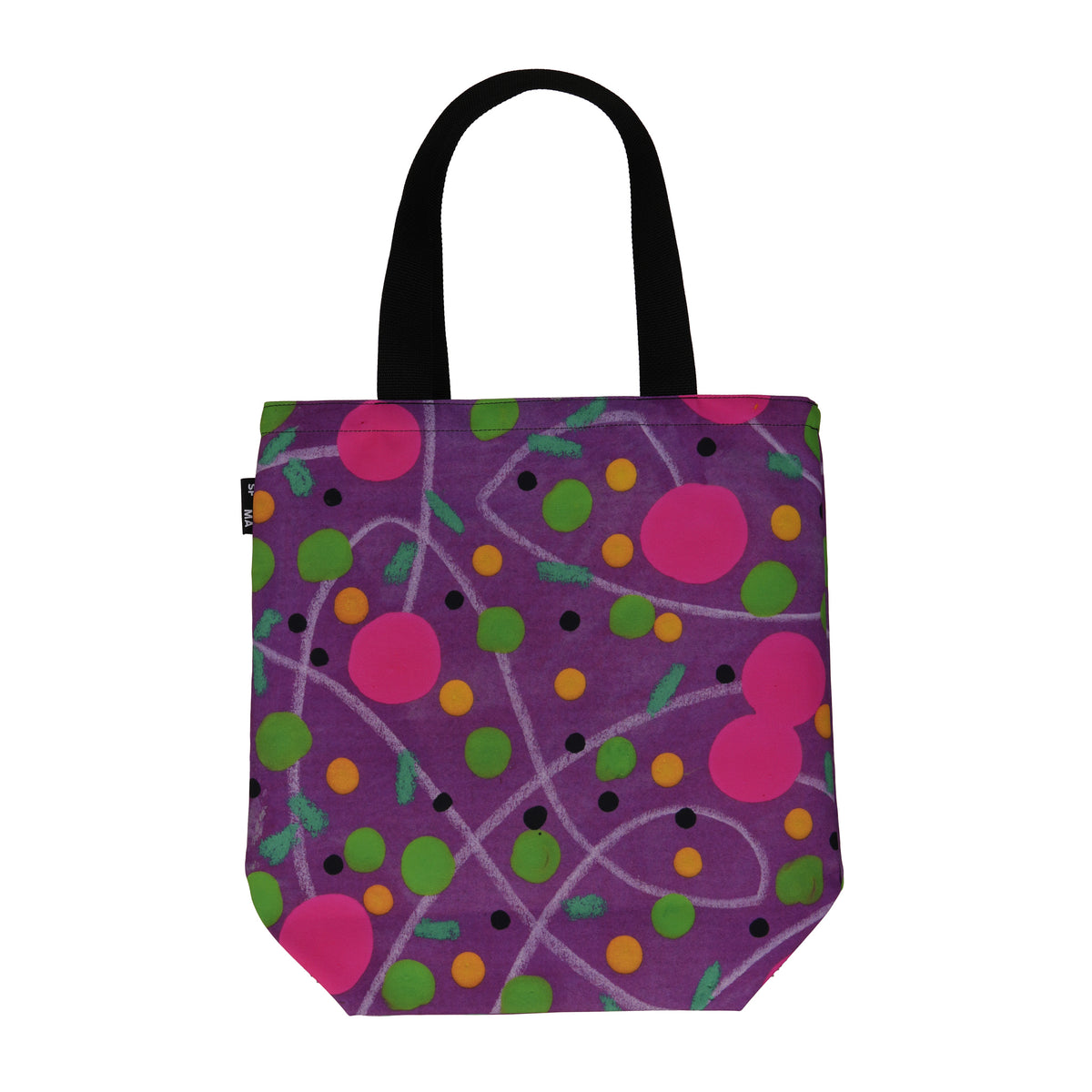 Tucker Nichols Purple Dots Rickshaw Tote