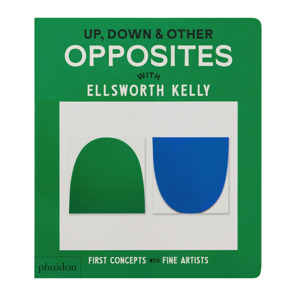 'Up, Down & Other Opposites with Ellsworth Kelly' book cover.