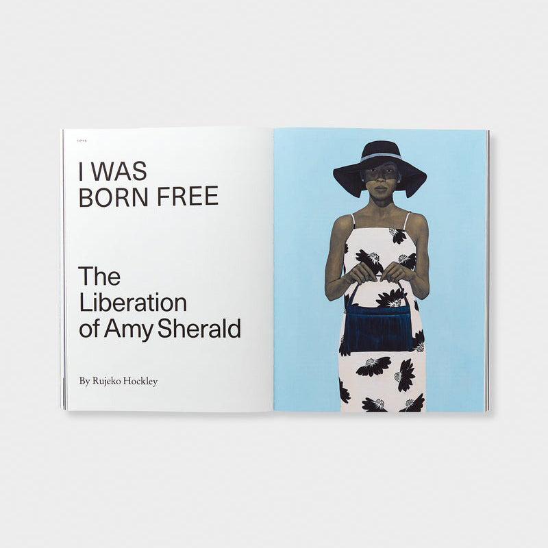 Interior spread; Amy Sherald image with text.