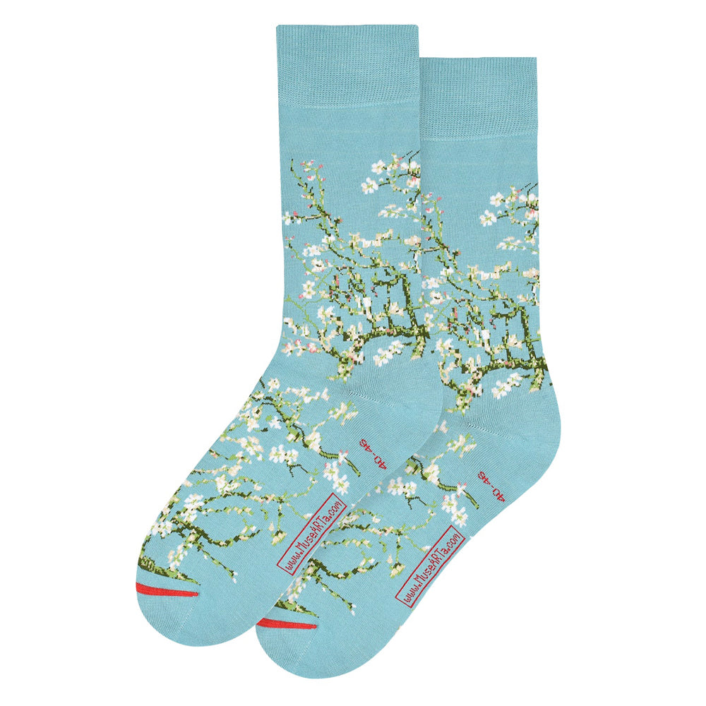 Almond Blossom Socks: Medium