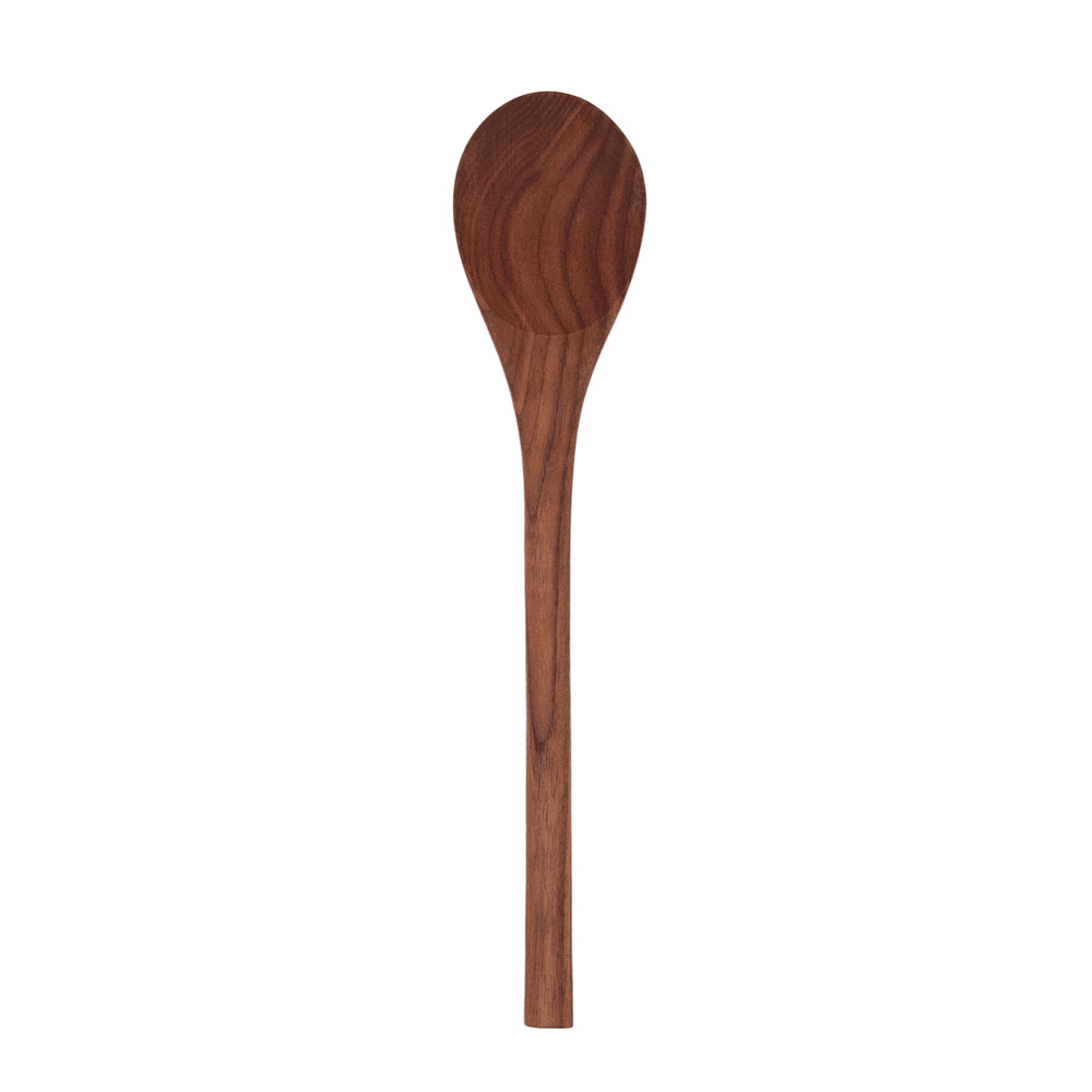 Wooden spoon on a white background