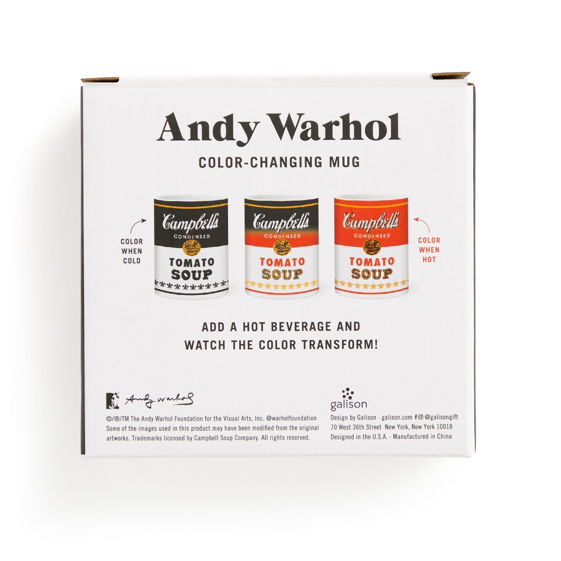 Warhol Soup Can Color Changing Ceramic Mug - SFMOMA Museum Store