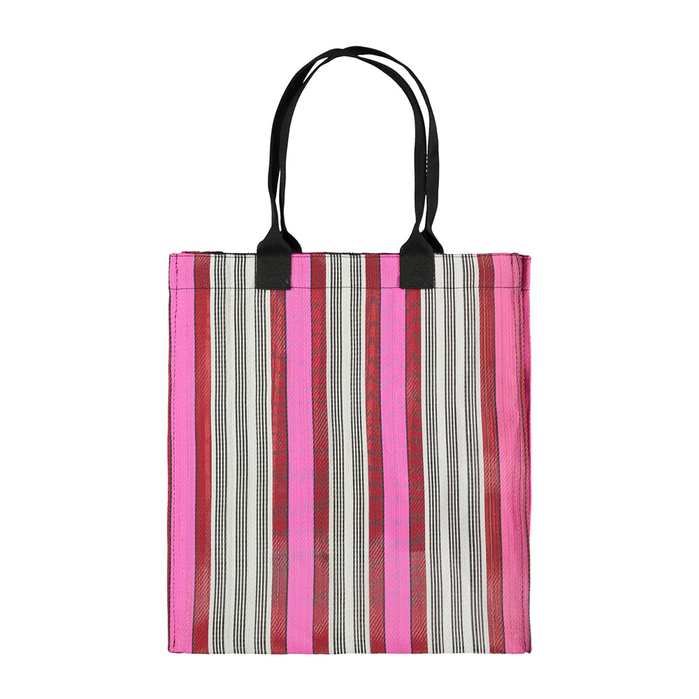 Woven Market Tote: Neyron + Guardsman