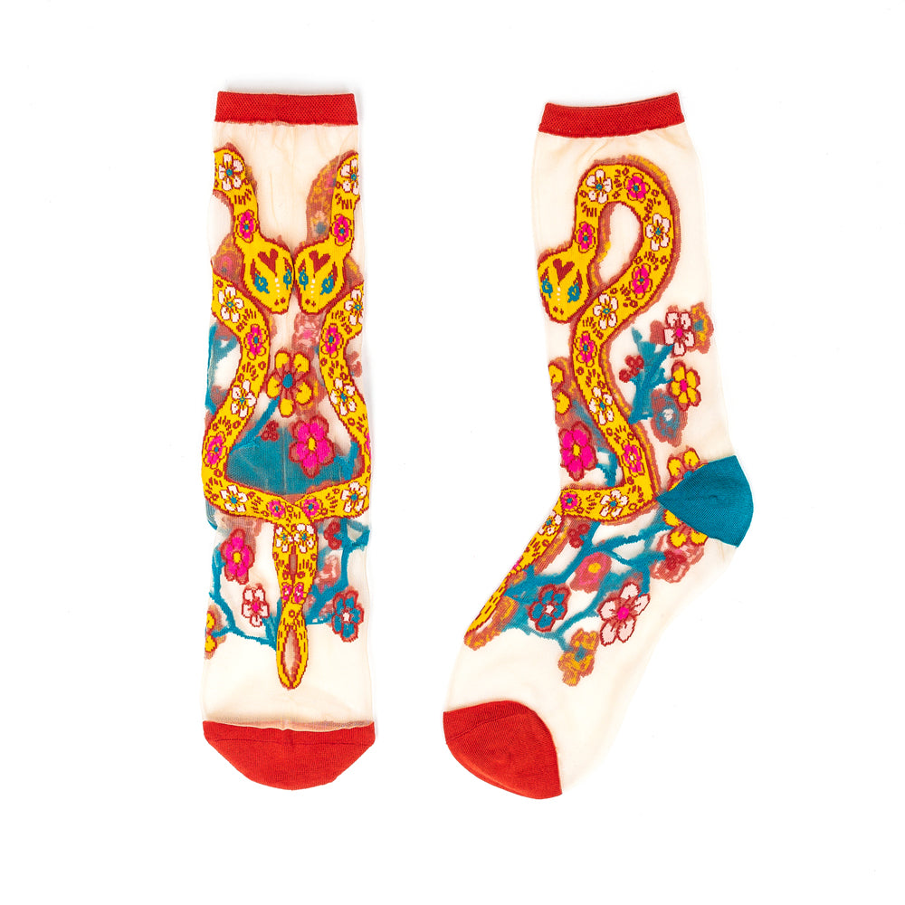 Year of the Snake Sheer Socks