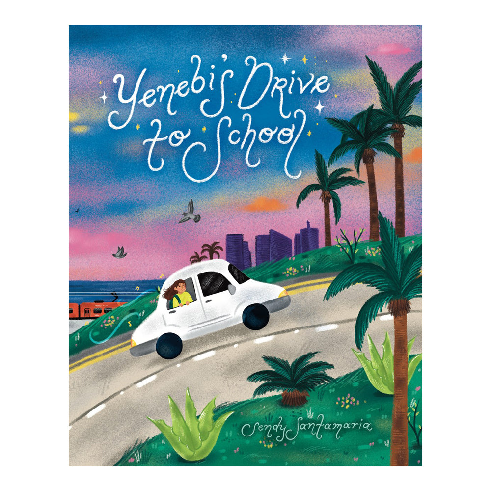 &#39;Yenebi&#39;s Drive to School&#39; book cover.