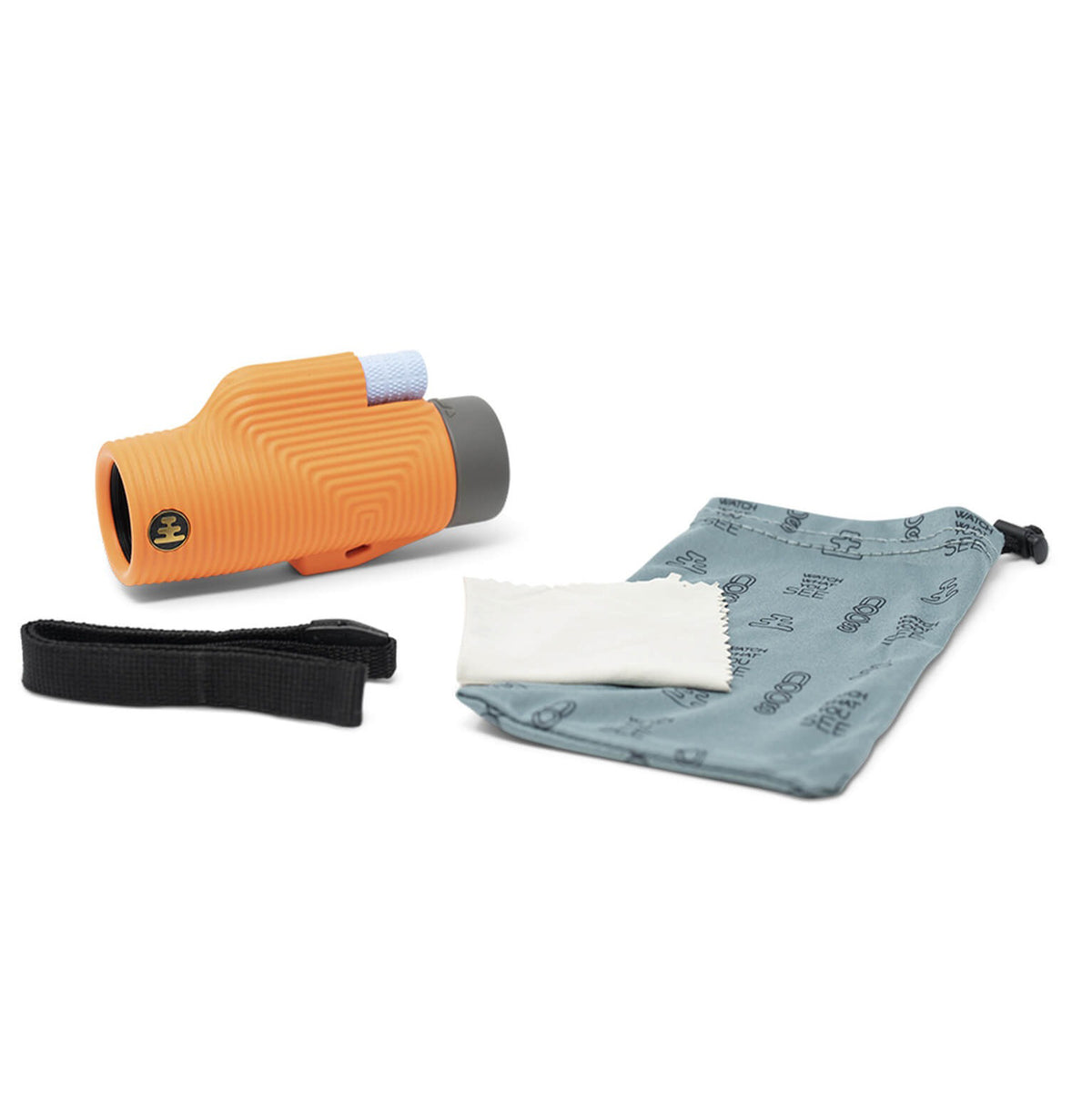Zoom Tube 8x32 Water Resistant Monocular: International Orange package contents