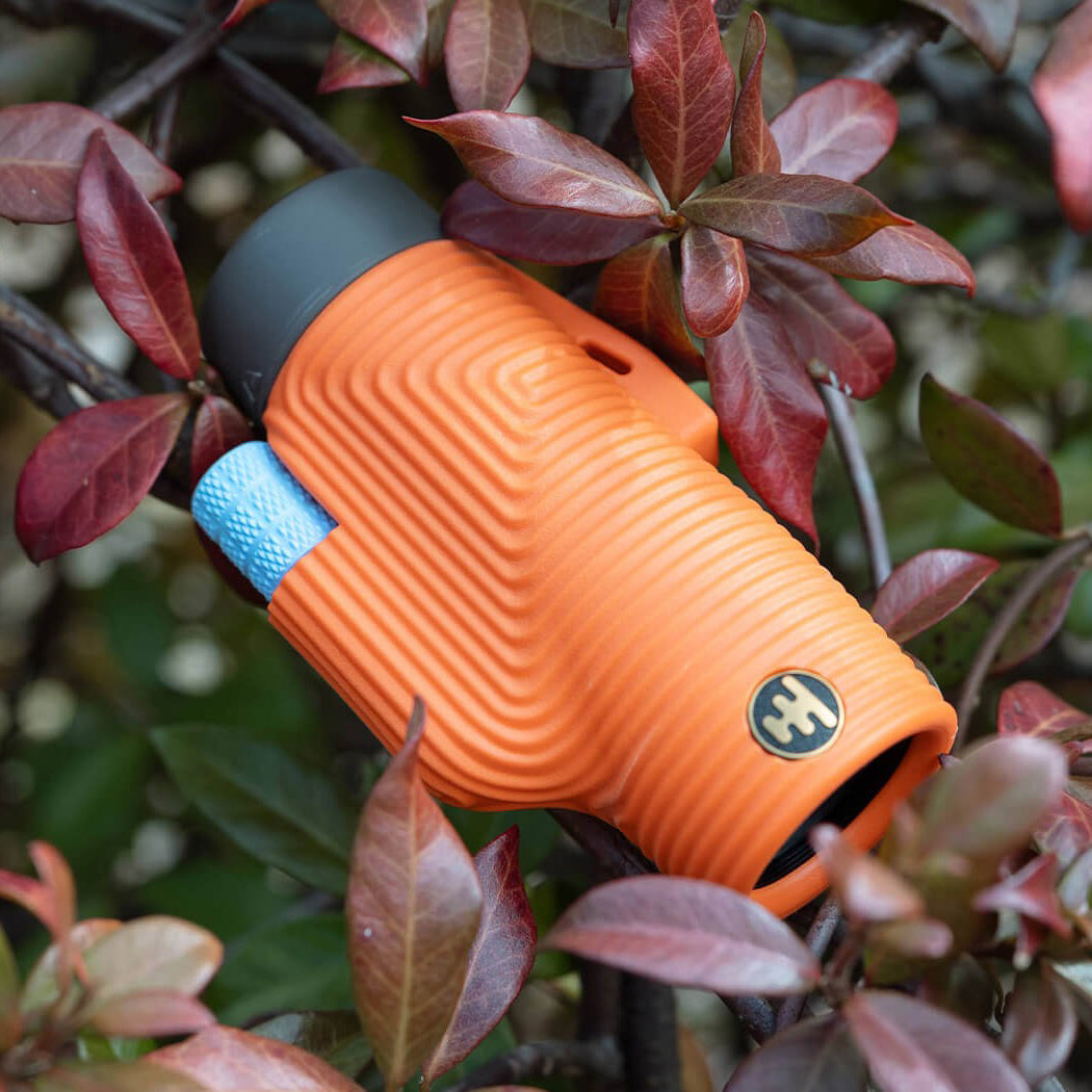 Zoom Tube 8x32 Water Resistant Monocular: International Orange facing right