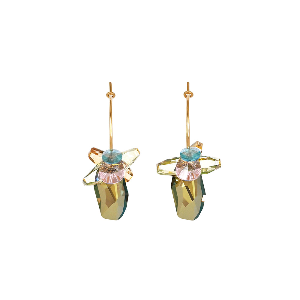 Abacus row jasmine earrings No.2