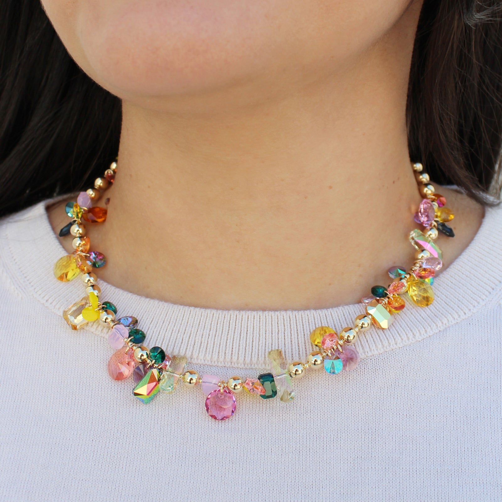 Abacus Row Superbloom Necklace detail view 