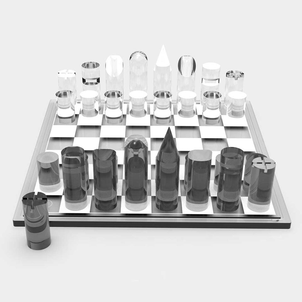 Recycled Acrylic Chess Set