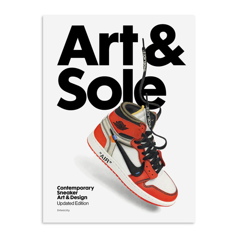 Book cover of 'Art & Sole' with a red and white sneaker on a white background