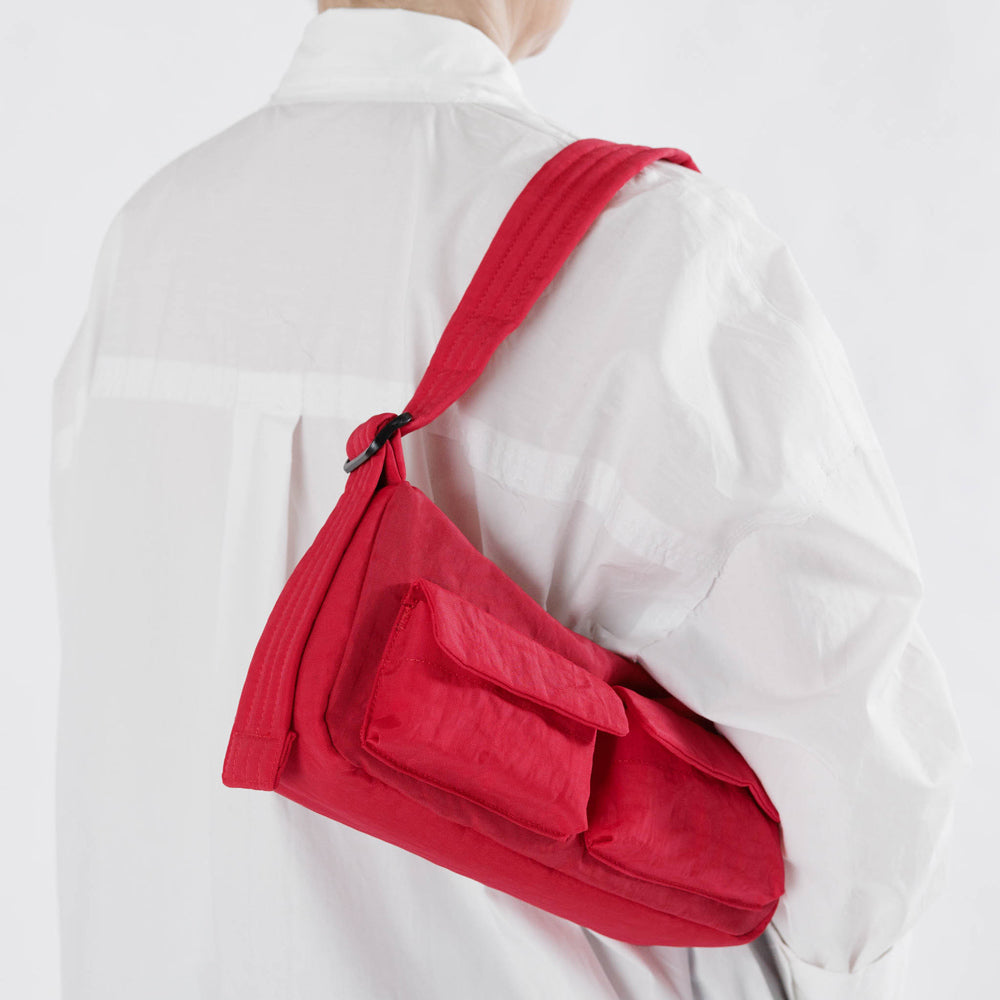 Cargo Shoulder Bag: Candy Apple Red