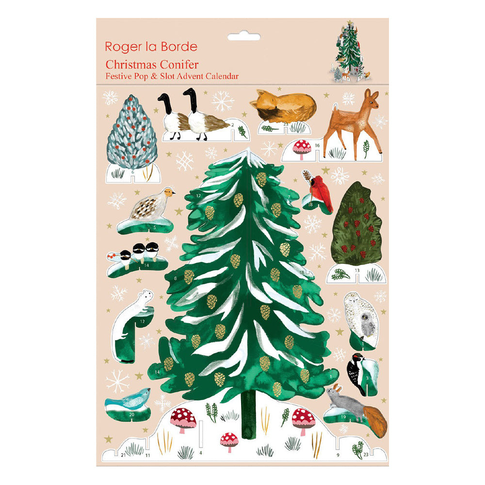 Christmas Conifer Pop and Slot Advent Calendar