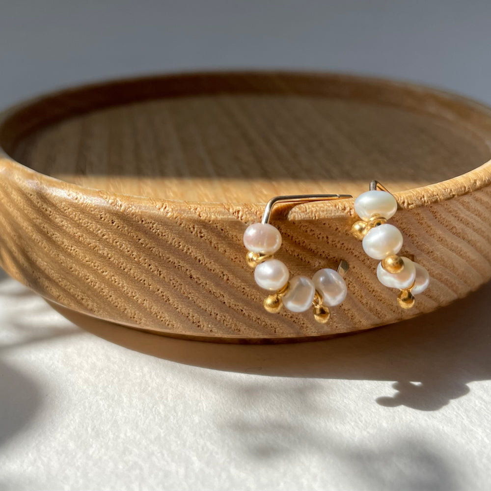 Four Pearl Earrings