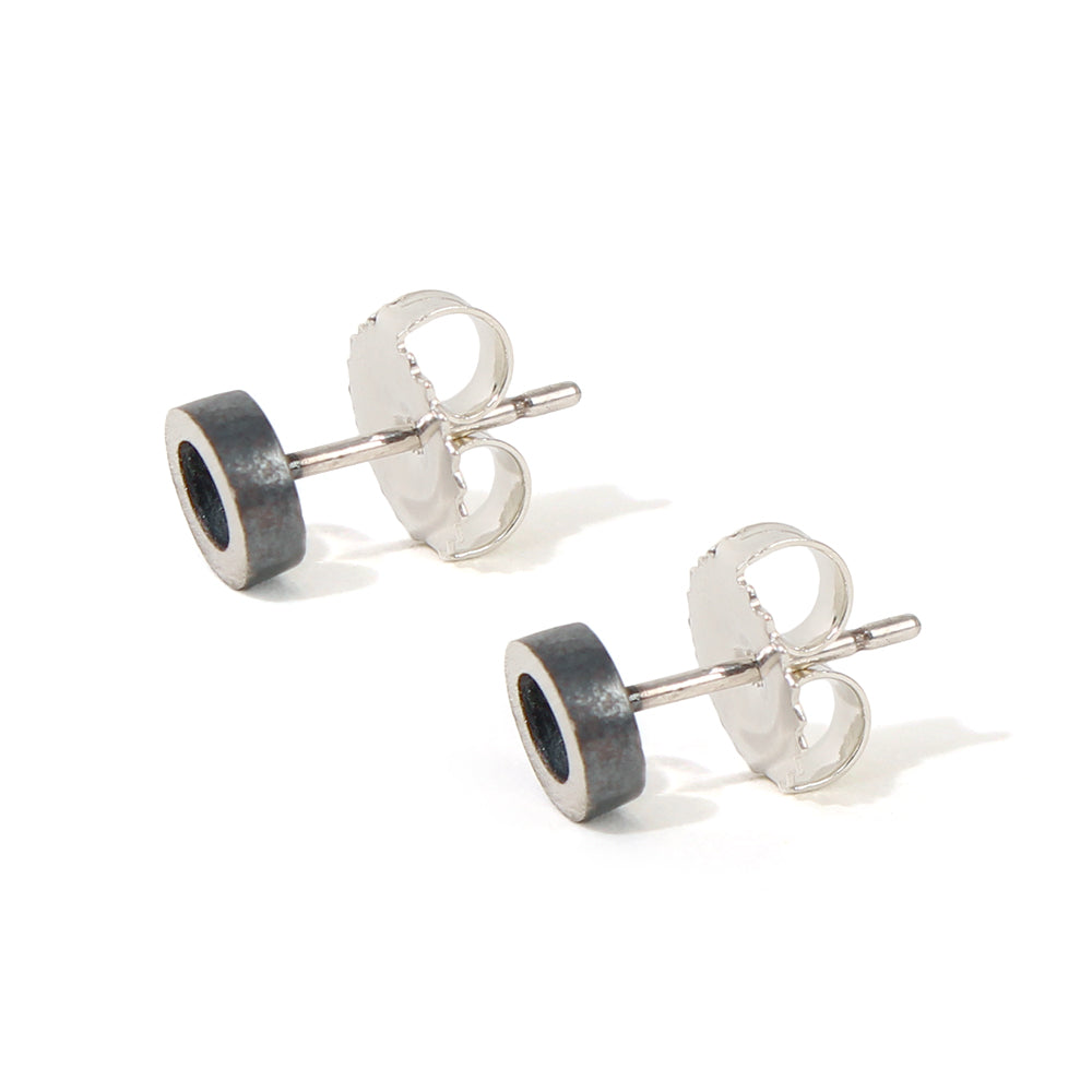 Circle Border Post Earrings