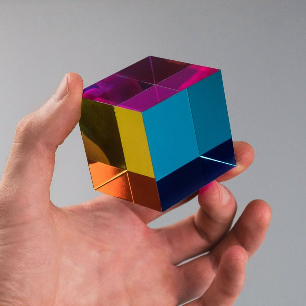 Model holding cube.