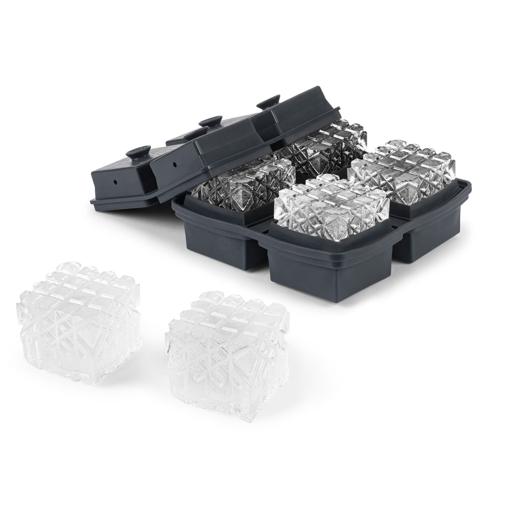 Crystal Cocktail Ice Tray: Charcoal 