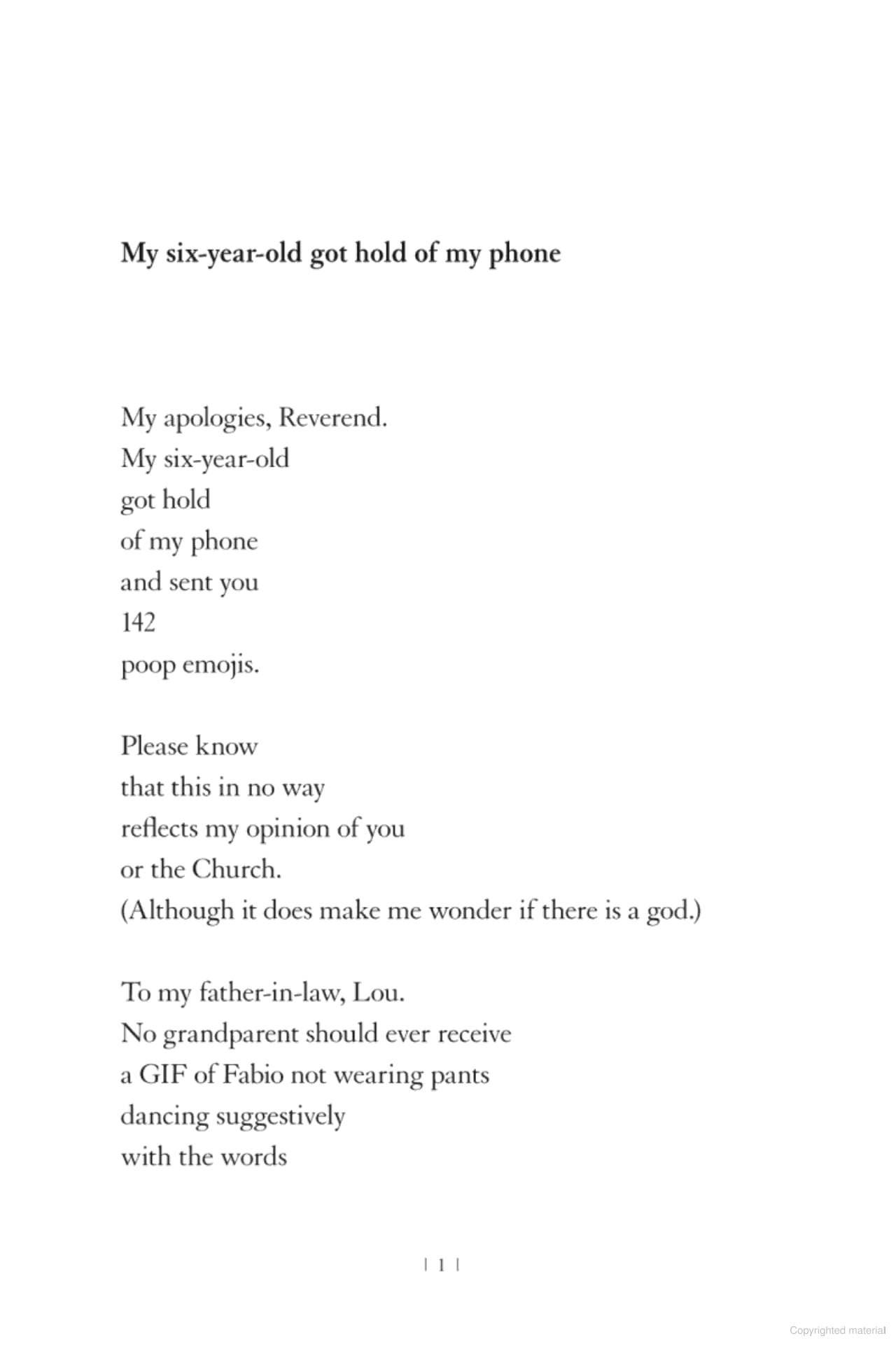 'Love Poems for People with Children' cover.