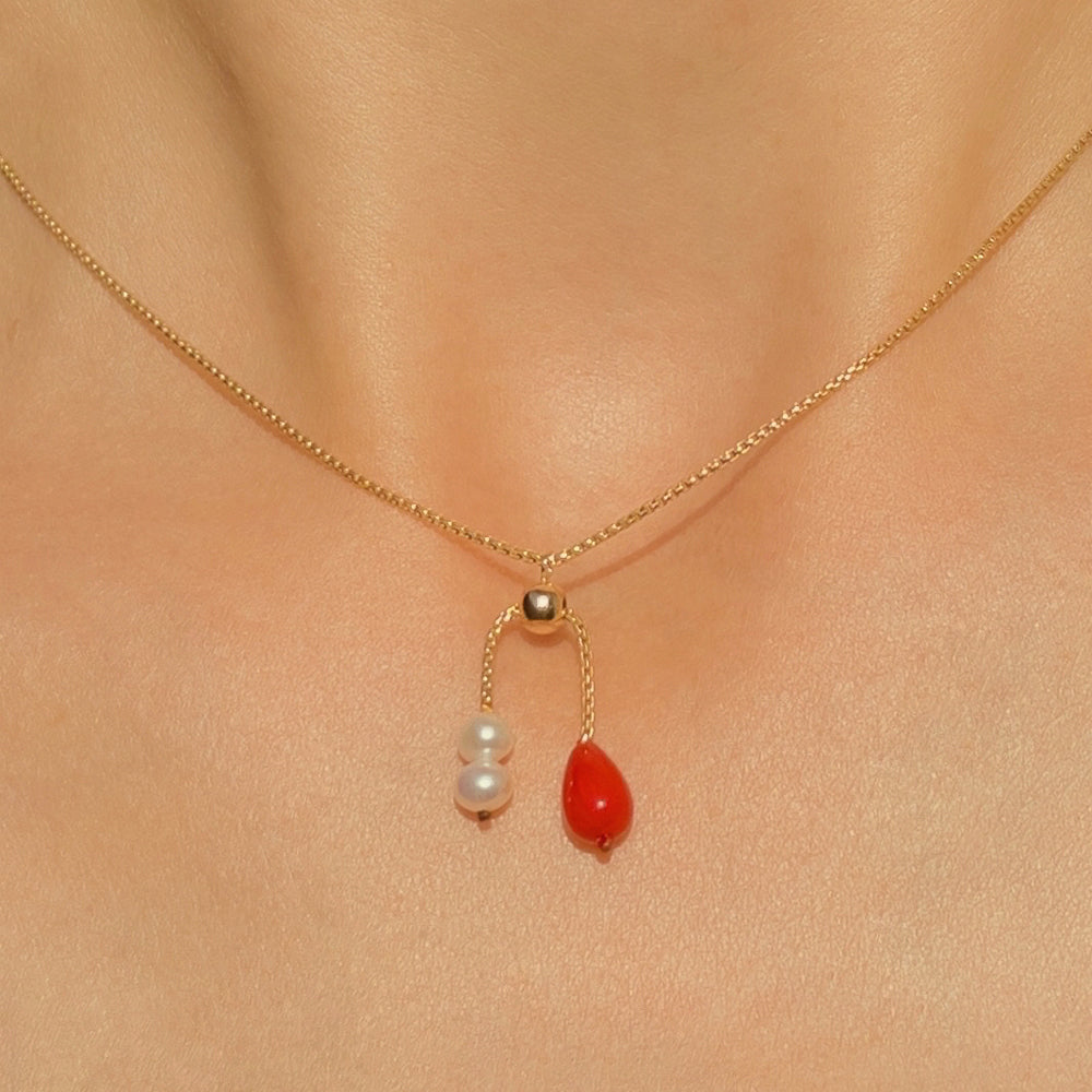 Coral Chain Necklace