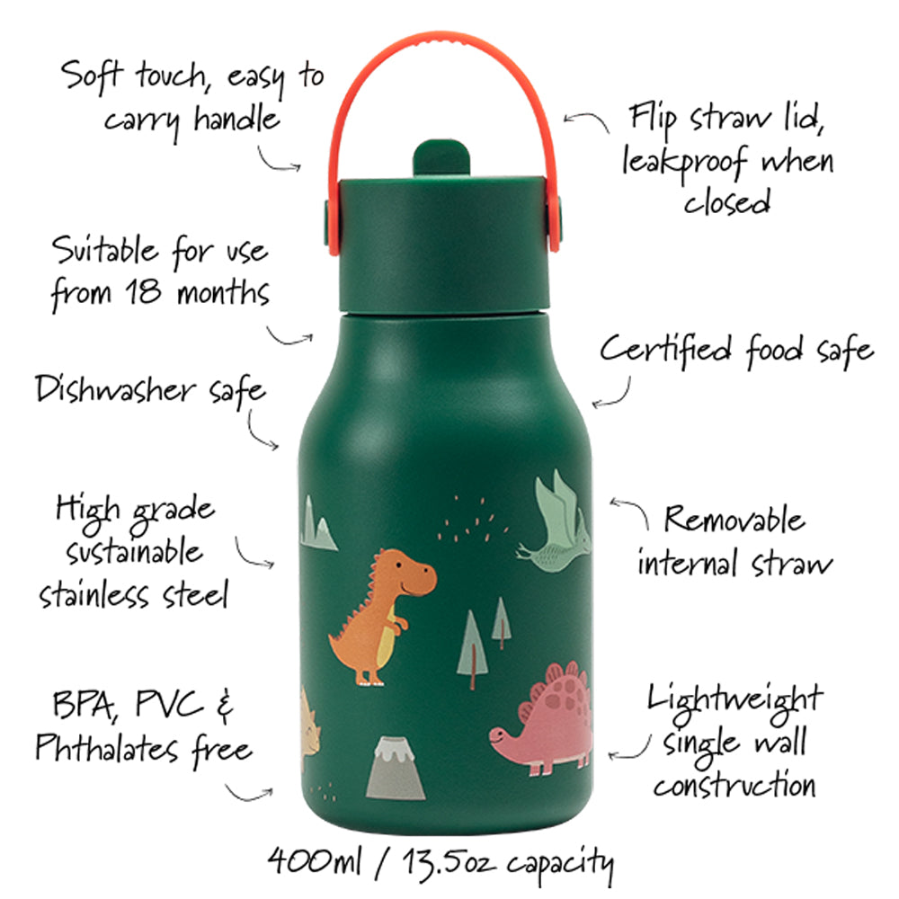 Bottle with written descriptions.