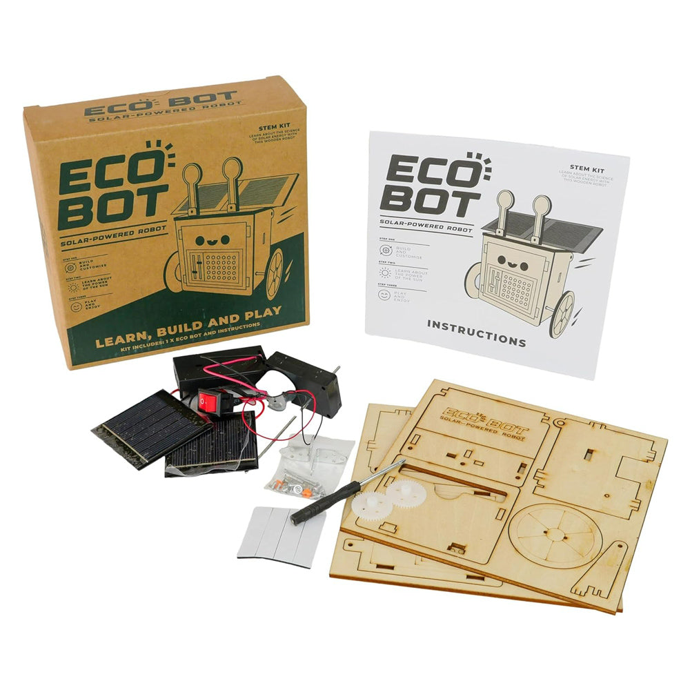 Eco Bot packaging and materials.