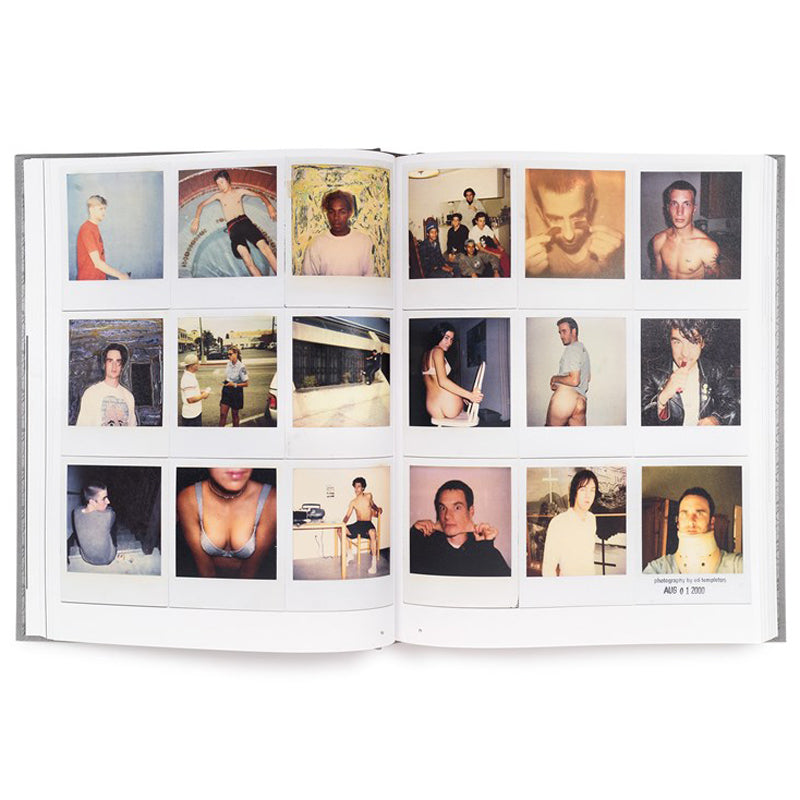 Interior spread; polaroid&#39;s of different people.