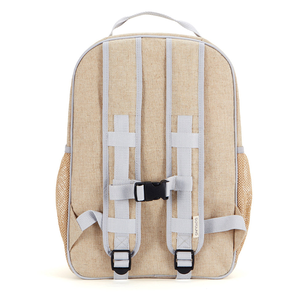 Back view backpack with straps.