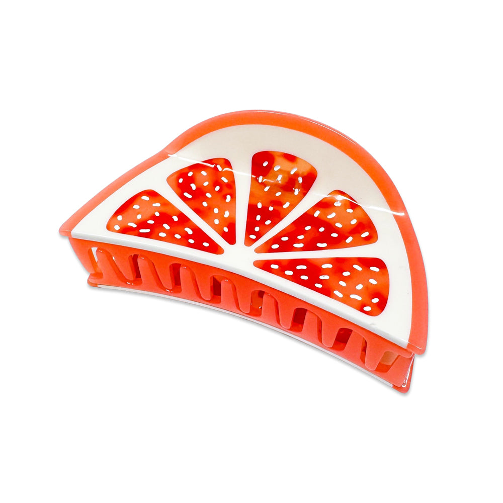 Grapefruit Slice Hair Claw