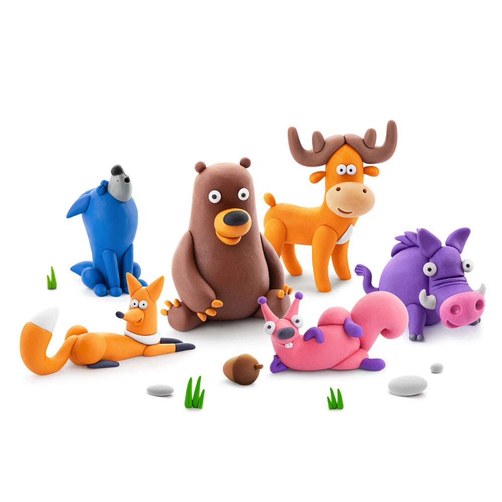 Hey Clay Forest Animals sculpted.