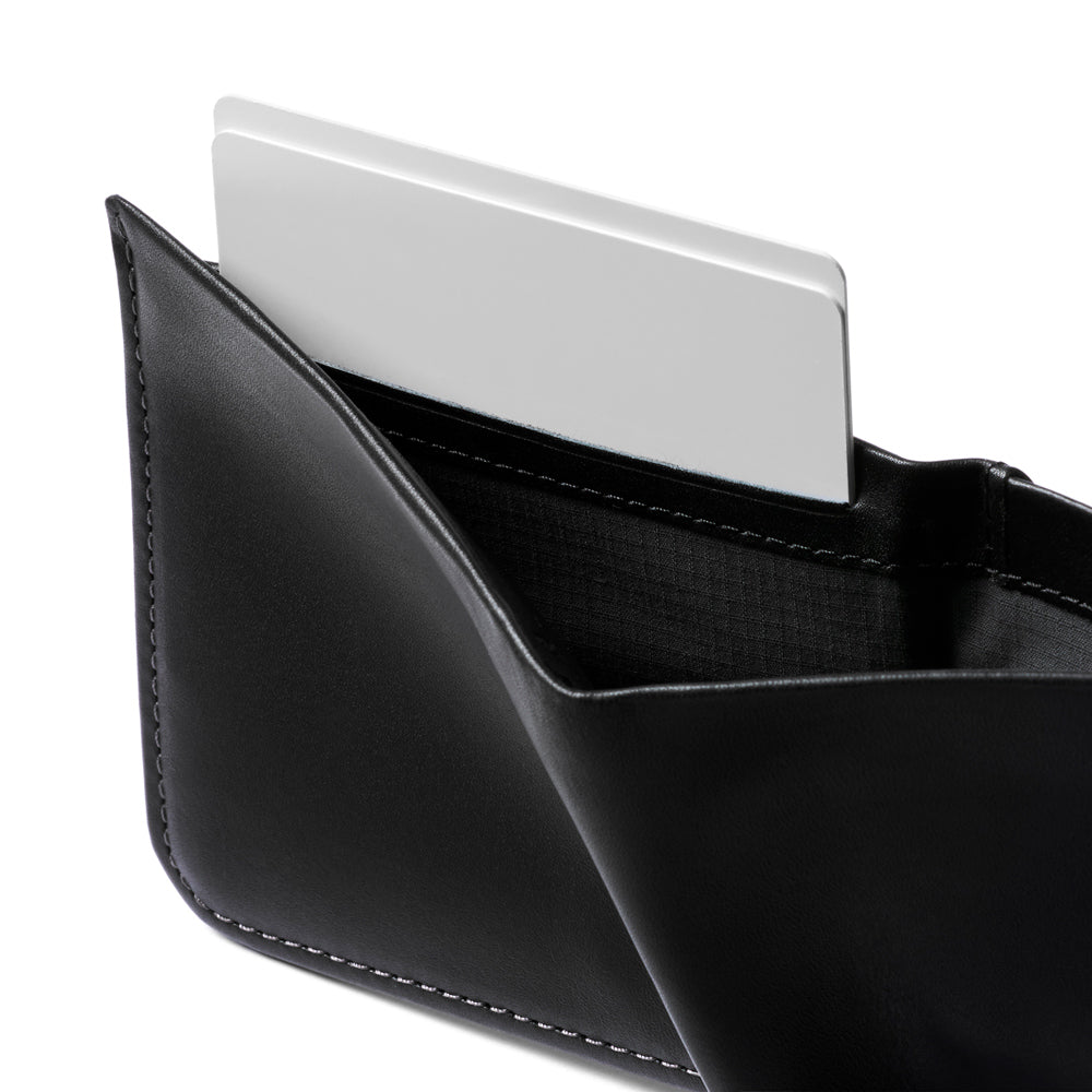 Close-up view of interior wallet.