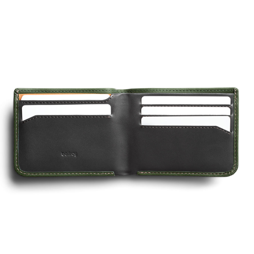Open wallet with cards inside.