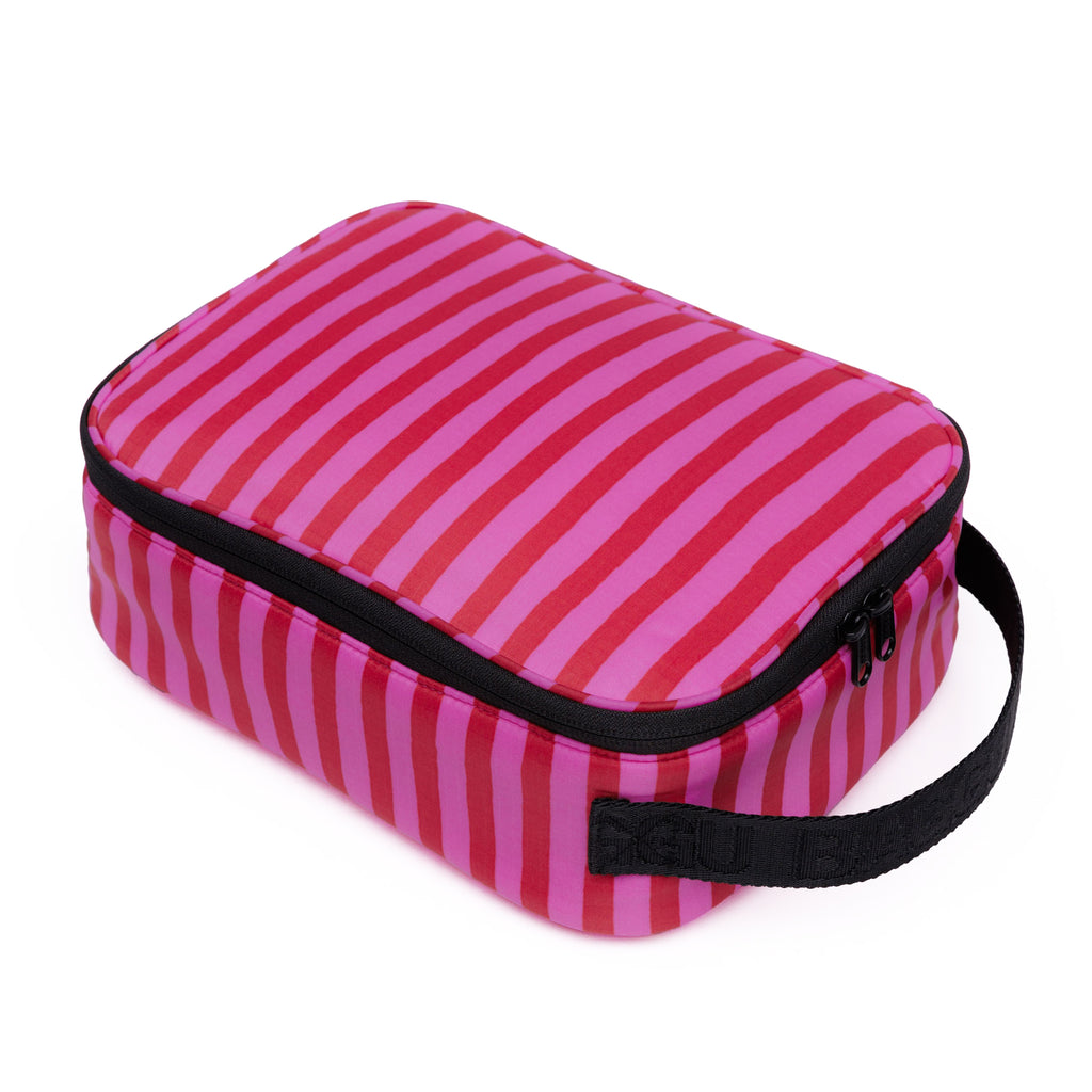 Lunch Box Pink Red Painted Stripe SFMOMA Museum Store
