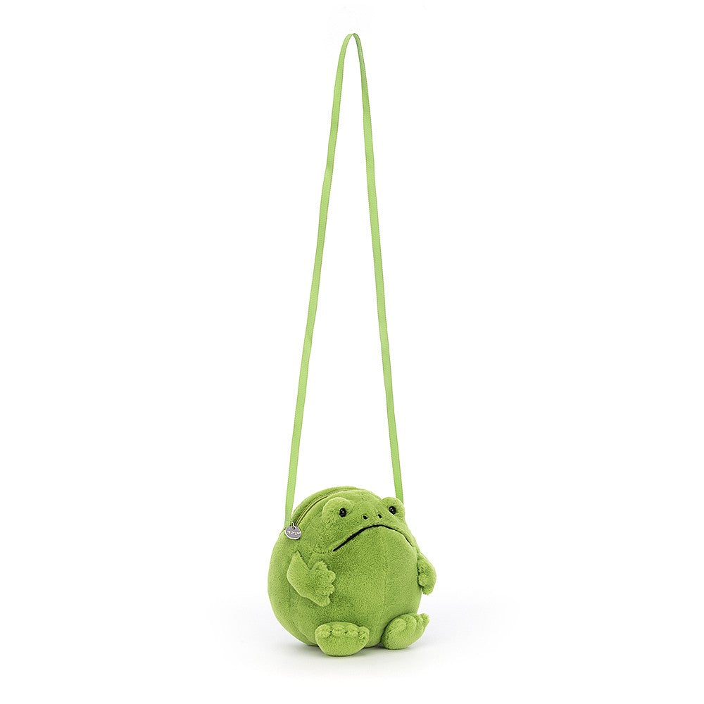Frog bag with strap hanging up.