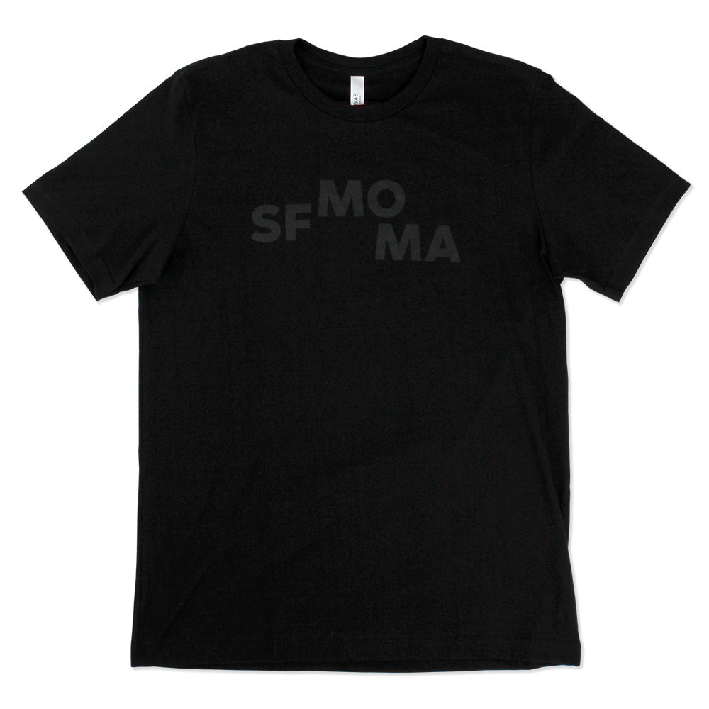 SFMOMA Logo T-shirt: Black on Black